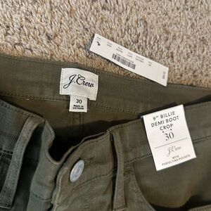 NWT - JCREW - 9” Billie Demi boot crop.  Size 10/30